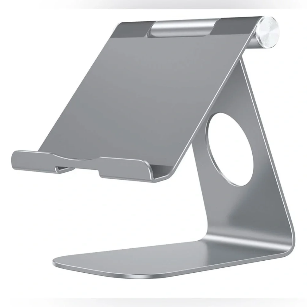 iPad/ Tablet stand holder. Angle adjustable. Aluminum. Excellent condition.